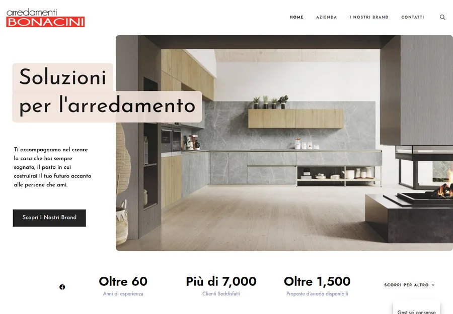 Arredamenti Bonacini · showcase site