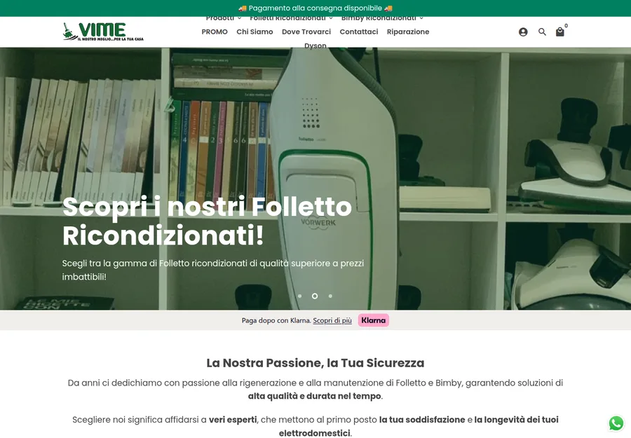 VIME · refurbished e-commerce